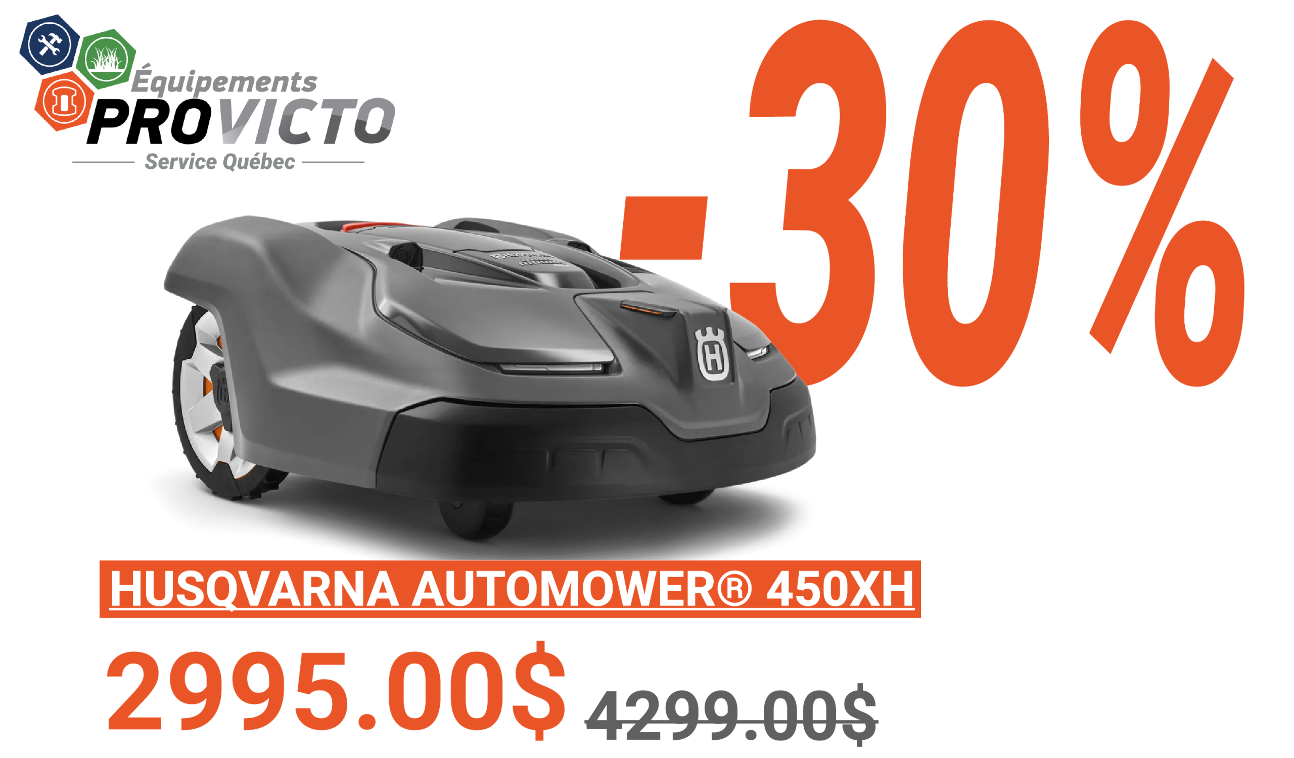Rabais Husqvarna 450xh de 30%