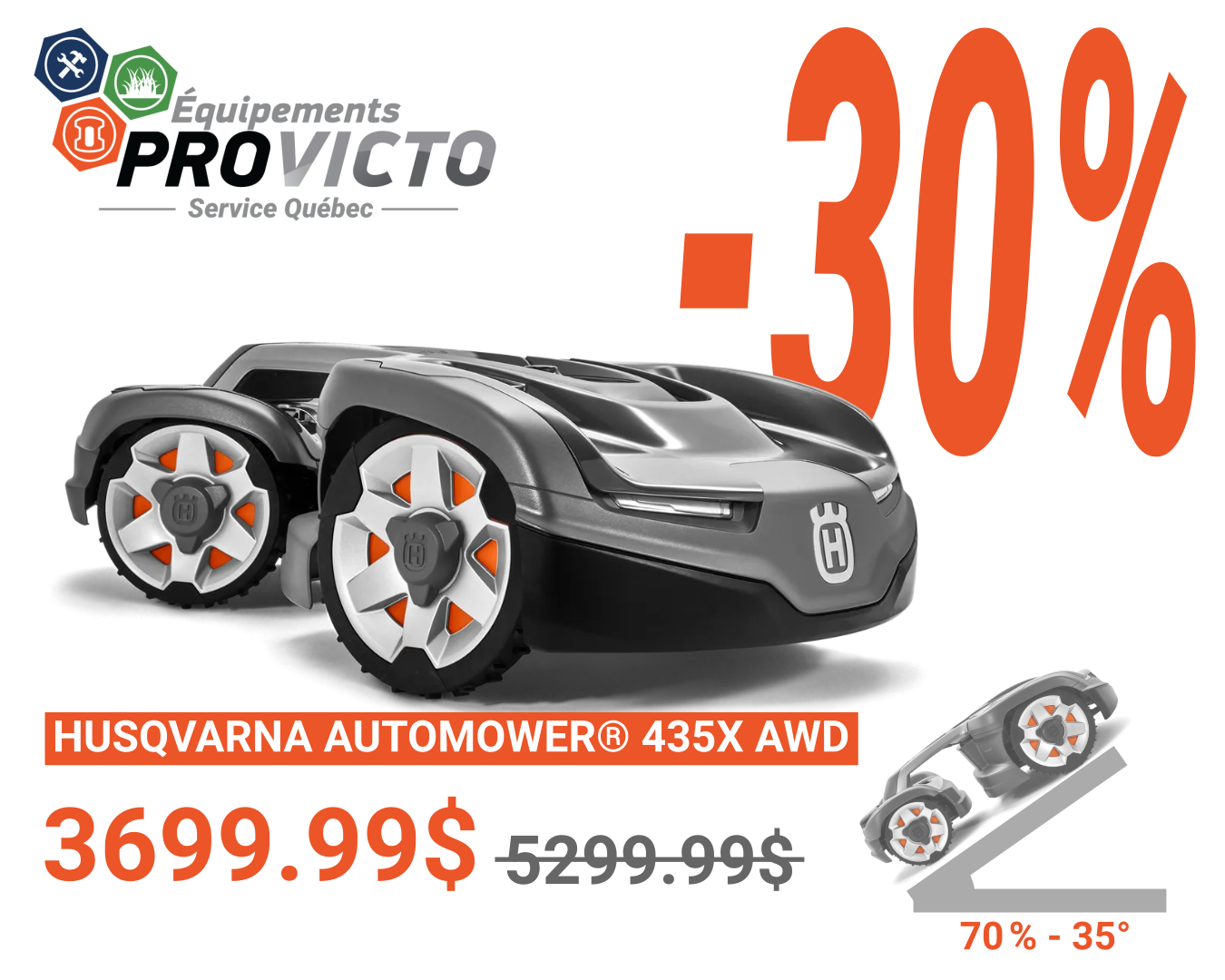Rabais Husqvarna 435X AWD de 30%